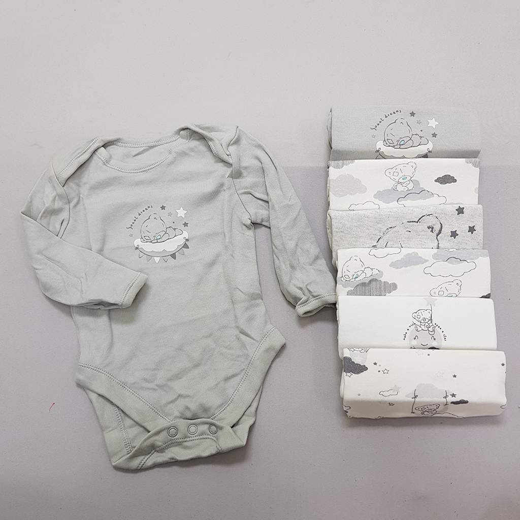 بادی هفت عددی آستین بلند پسرانه 37500 سایز 3 تا 24 ماه مارک Fox&Bunny   *