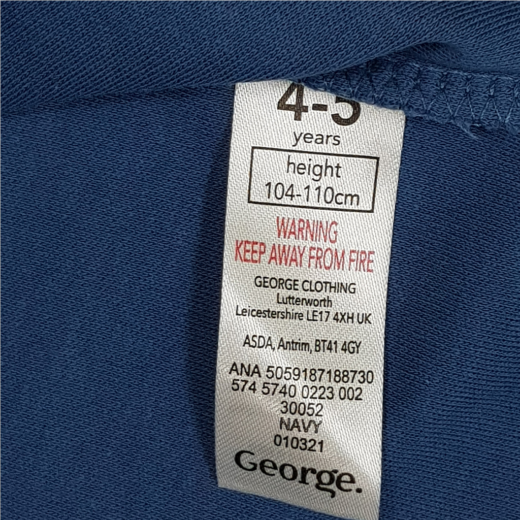 تی شرت پسرانه 35482 سایز 9 ماه تا 13 سال کد 3 مارک George