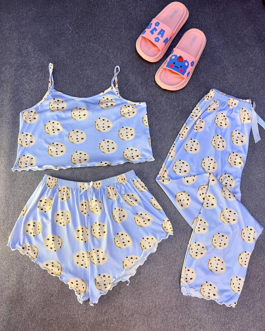 ست سه تیکه کراپی زنانه کد 419173