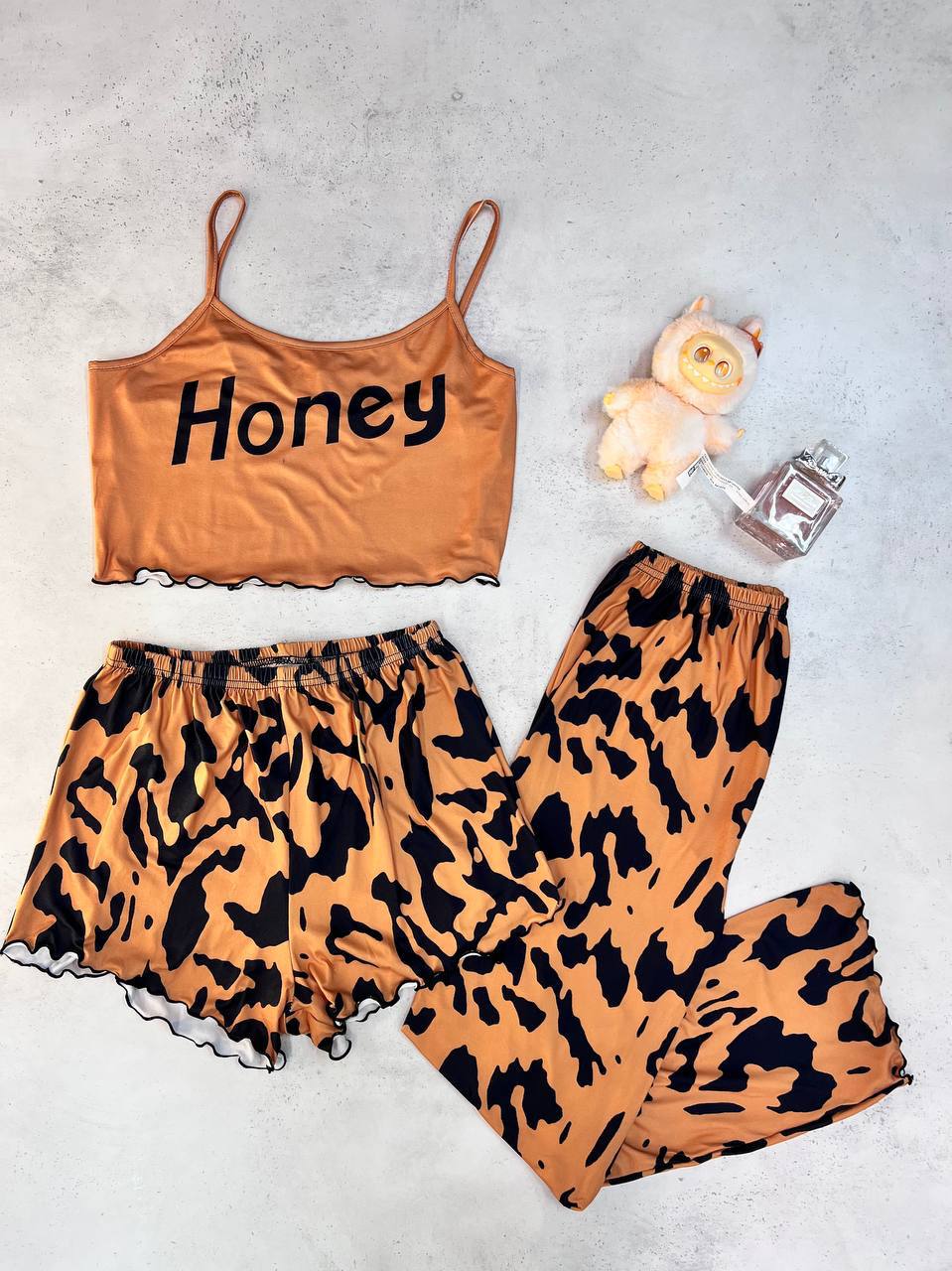 ست سه تیکه کراپی زنانه کد 419175