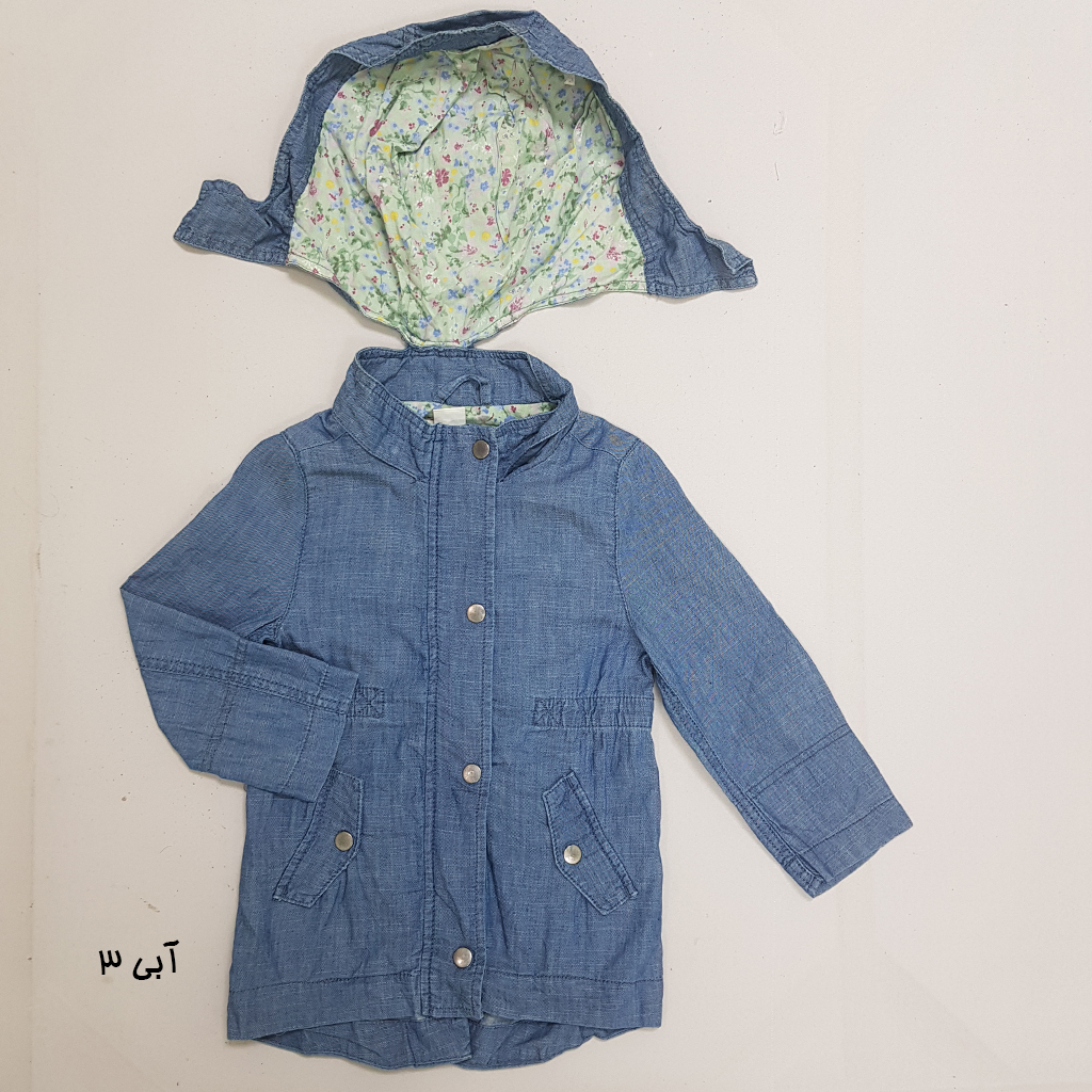 مانتو جینز دخترانه 33444 سایز 1.5 تا 10 سال مارک H&M   *