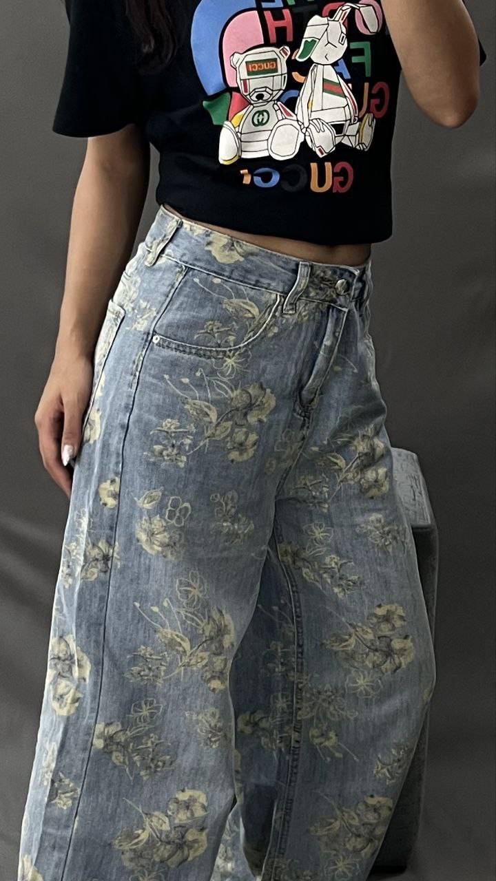 شلوار گلدار دخترانه کد 419211