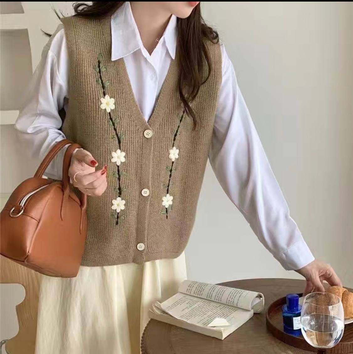 جلیقه بافت زنانه کد 419223