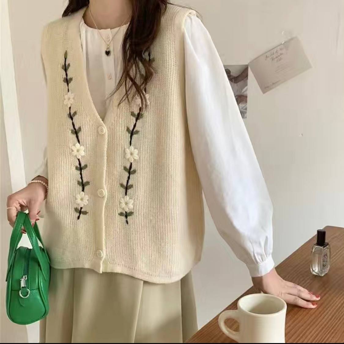 جلیقه بافت زنانه کد 419223