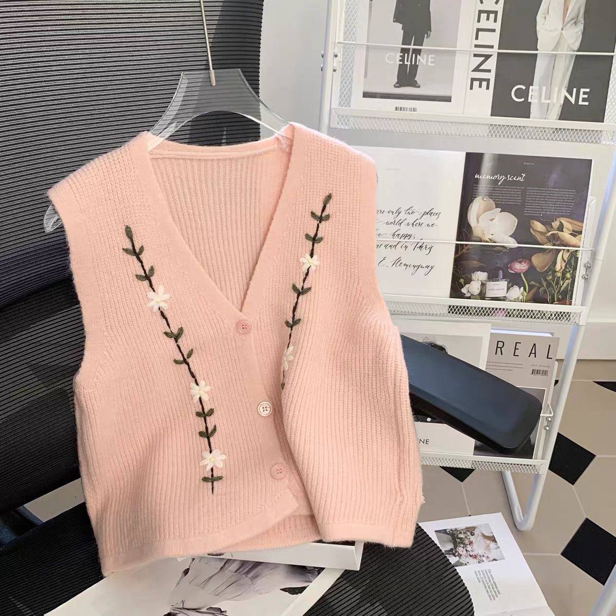 جلیقه بافت زنانه کد 419223