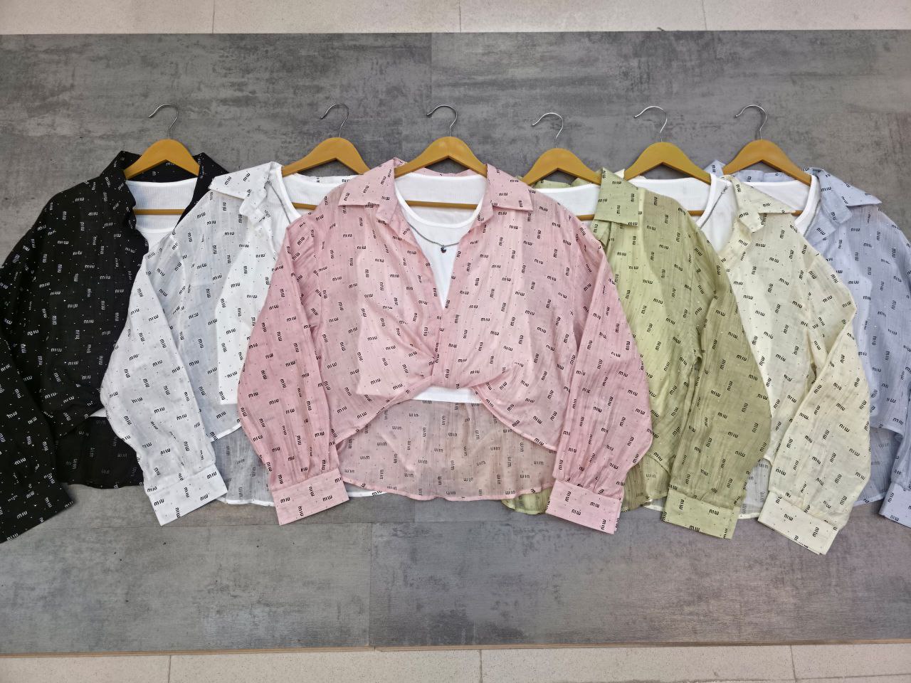 شومیز دو تیکه مجلسی مدل miu miu زنانه کد 419256