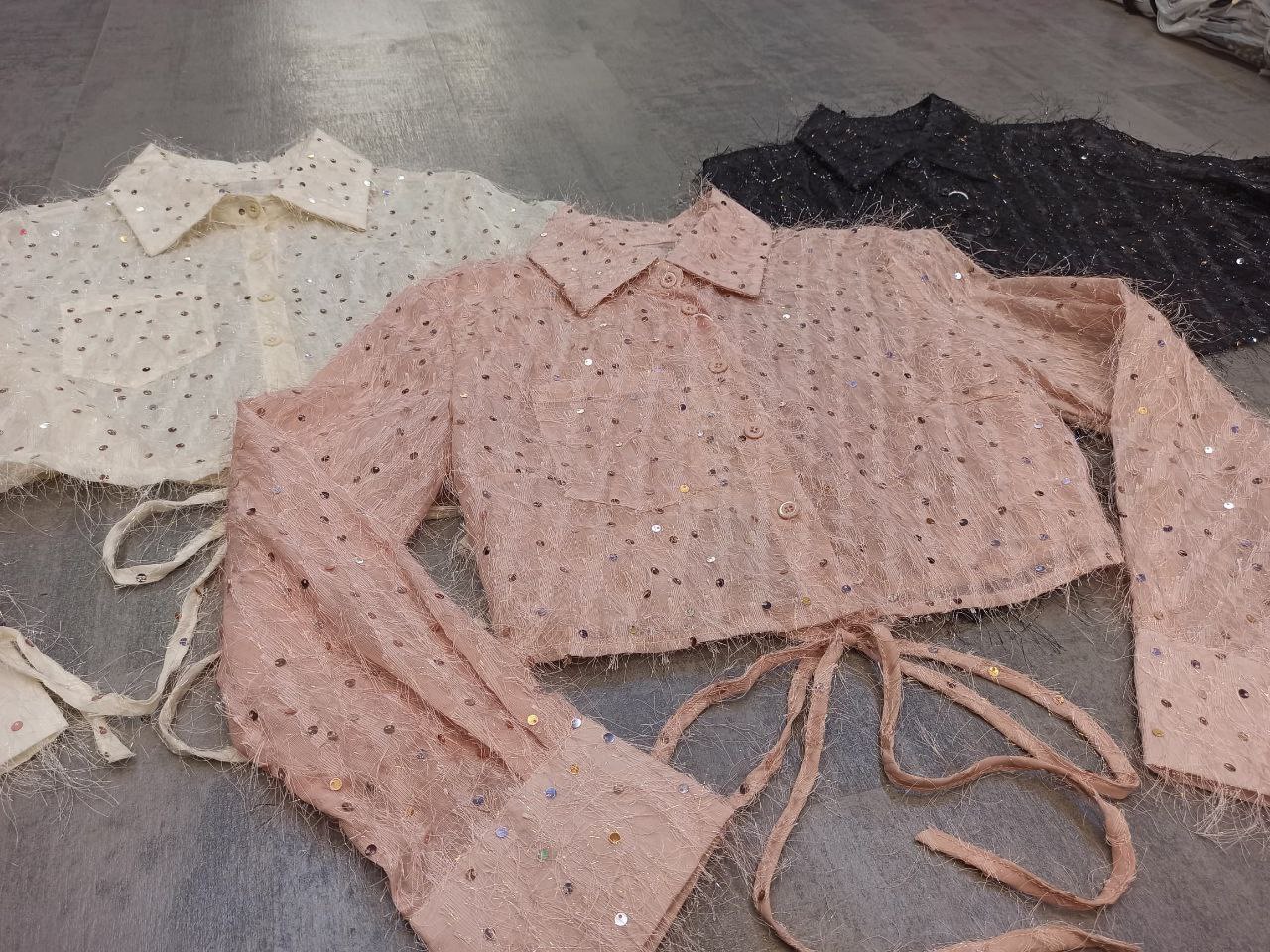 شومیز مجلسی کراپی زنانه کد 419262