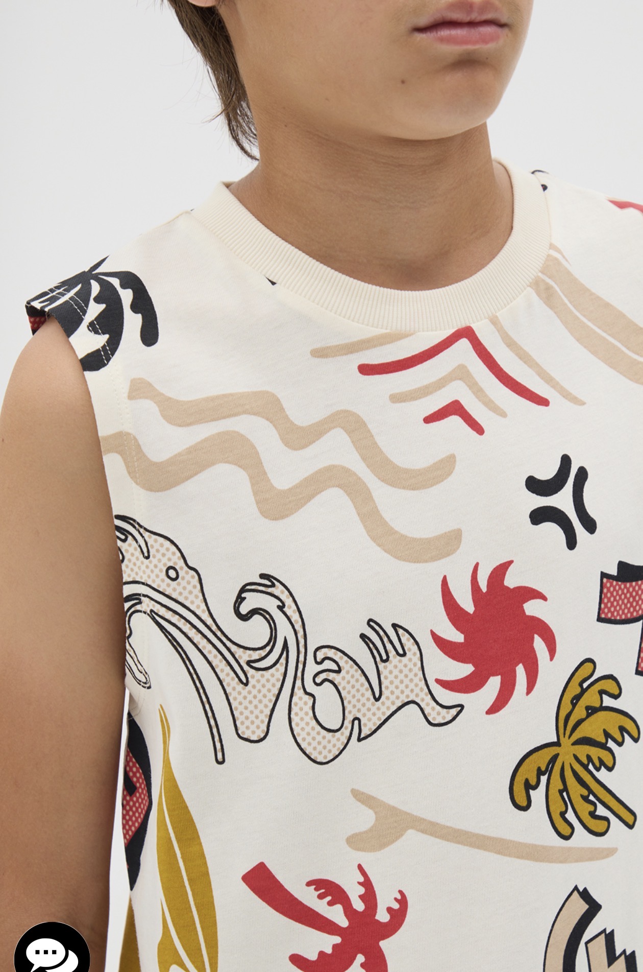 تی شرت استین حلقه ای 30508 سایز 9 تا 15 سال مارک OVS