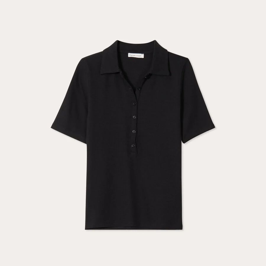 تی شرت یقه دار زنانه 30371 مارک Cache Cache