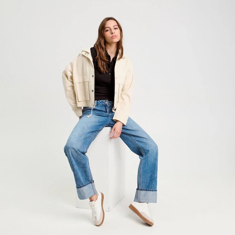 تی شرت یقه دار زنانه 30371 مارک Cache Cache