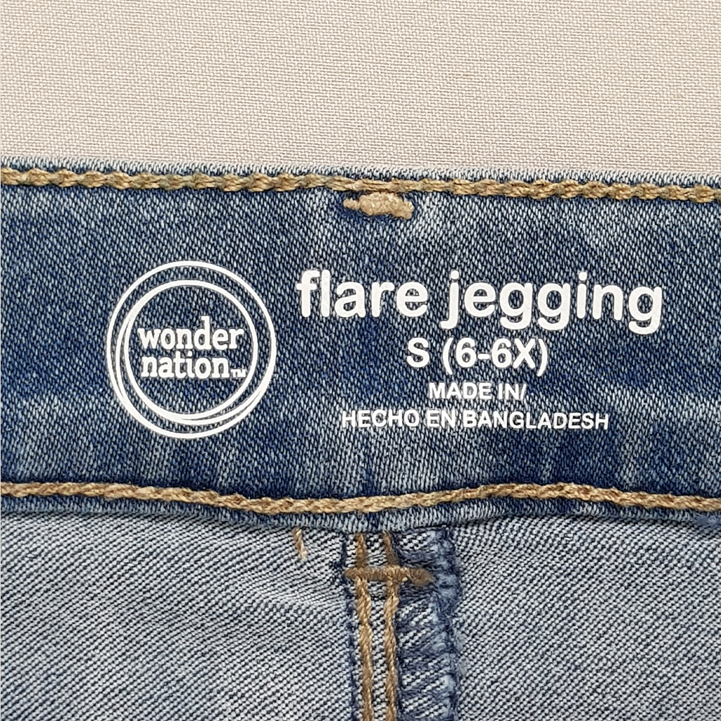 شلوار جینز دخترانه 30622 سایز 4 تا 18 سال مارک Wonder Nation