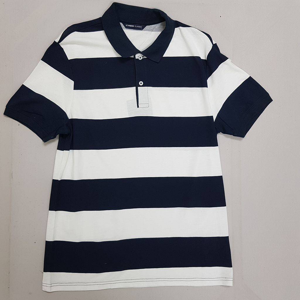 تی شرت یقه دار مردانه 30365 مارک LC WALKIKI