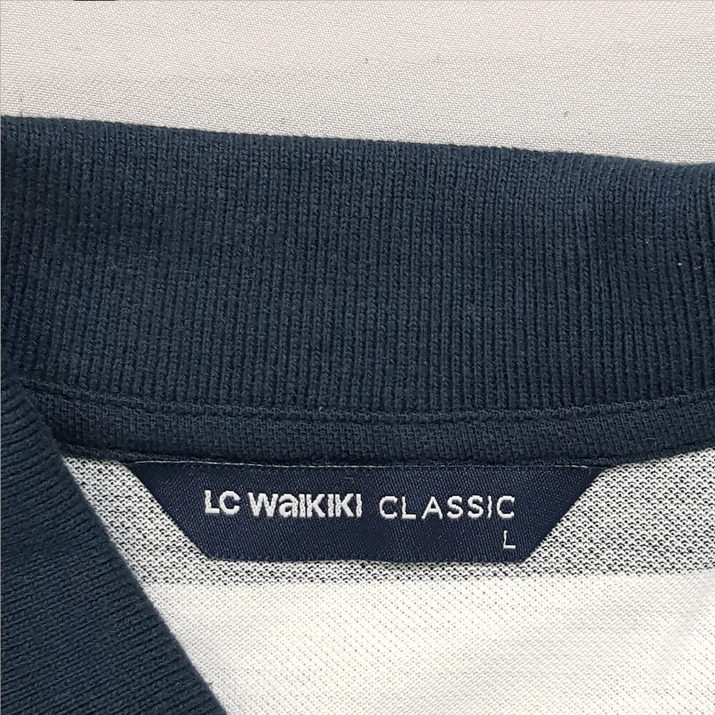 تی شرت یقه دار مردانه 30365 مارک LC WALKIKI