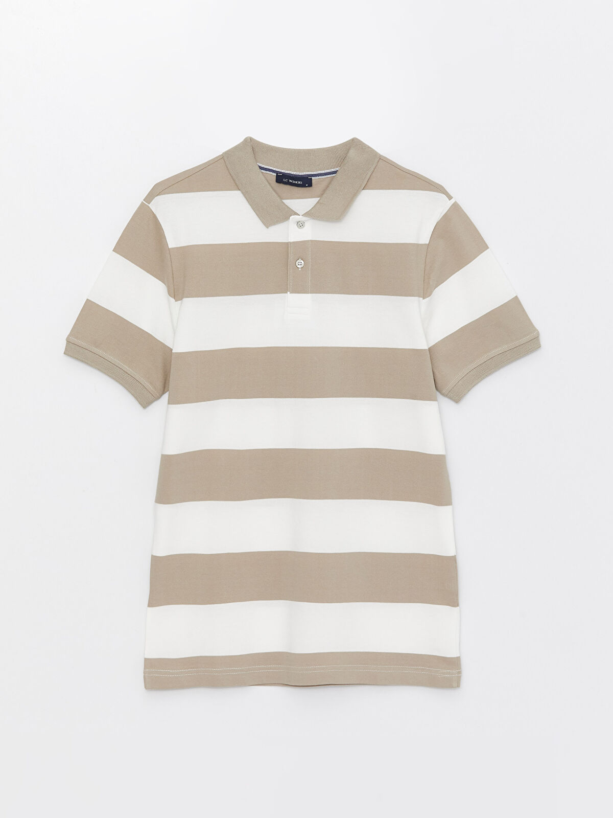 تی شرت یقه دار مردانه 30365 مارک LC WALKIKI