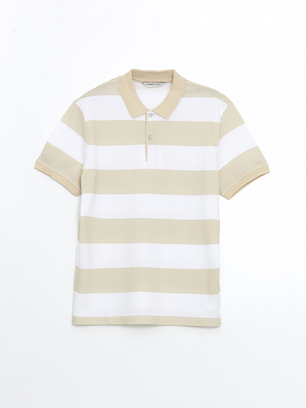 تی شرت یقه دار مردانه 30365 مارک LC WALKIKI