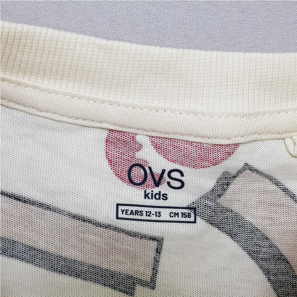 تی شرت استین حلقه ای 30508 سایز 9 تا 15 سال مارک OVS   *