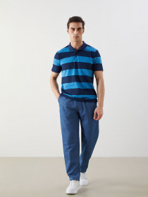 تی شرت یقه دار مردانه 30374 کد 2 مارک LC WALKIKI