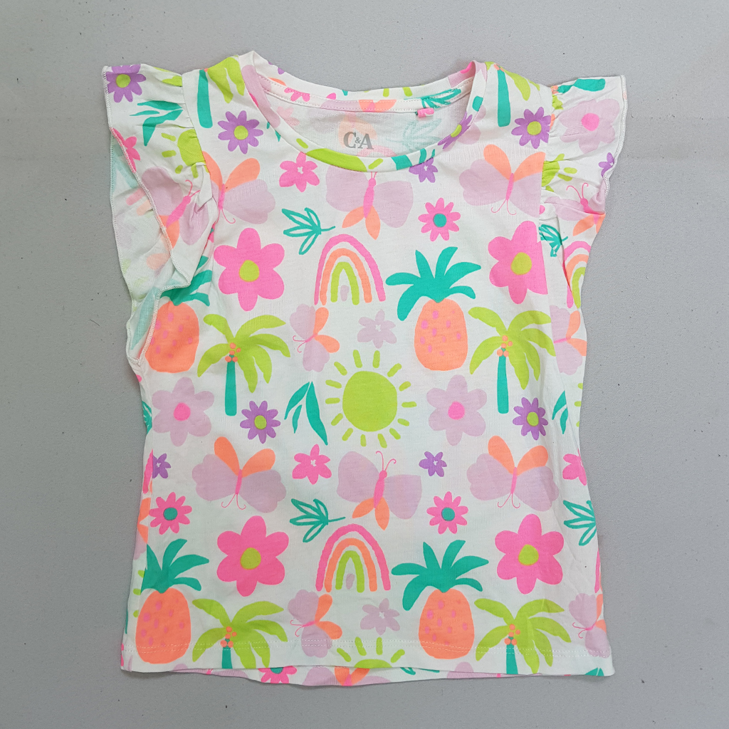 تی شرت دخترانه 30575 سایز 2 تا 10 سال مارک C&A   *