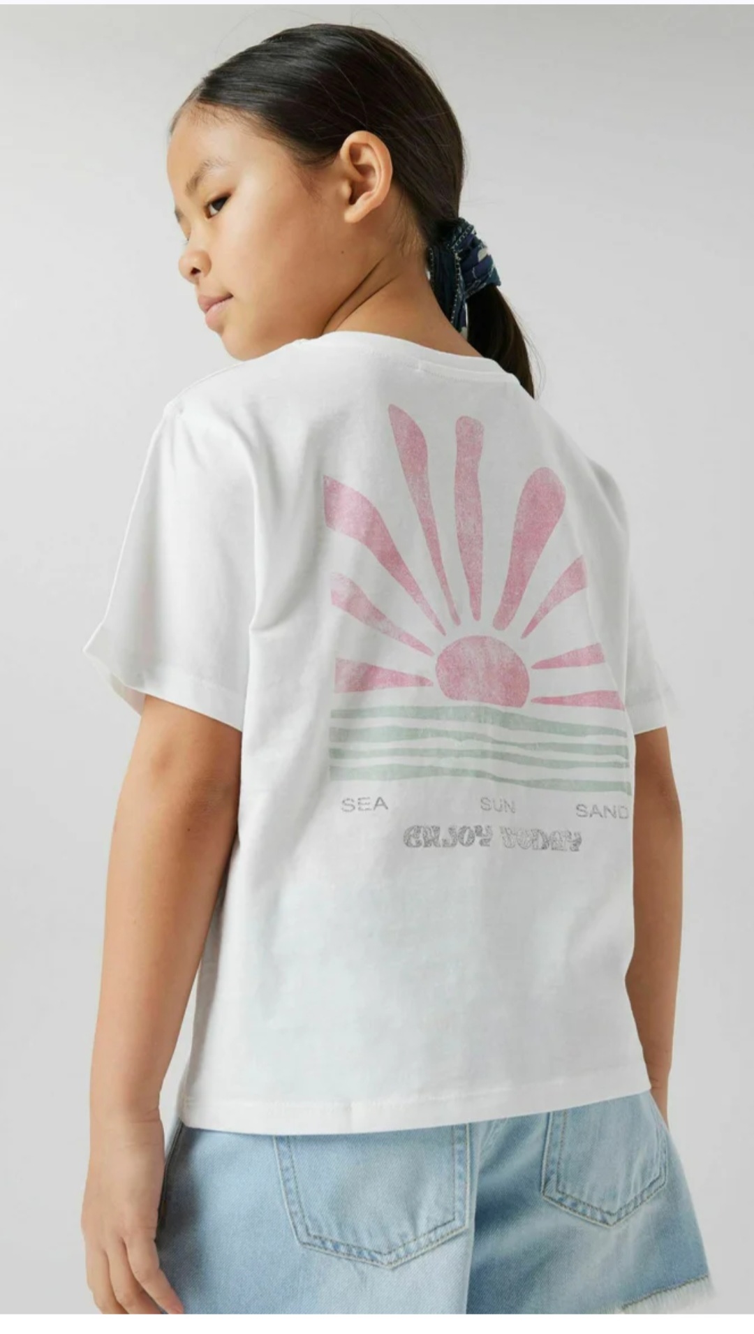 تی شرت دخترانه 30584 سایز 6 تا 14 سال کد 2 مارک Name It