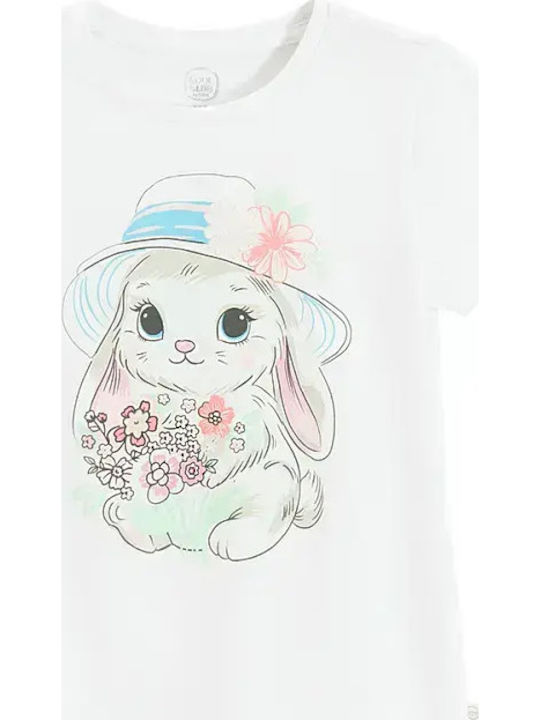 تی شرت دخترانه 30590 سایز 3 تا 8 سال کد 3 مارک COOL CLUB