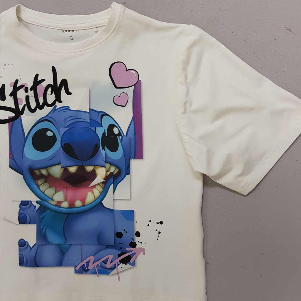 تی شرت دخترانه 30550 سایز 6 تا 14 سال کد 1 مارک Name IT