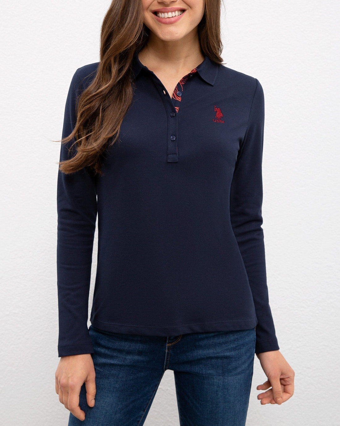 بلوز یقه دار زنانه 30385 مارک US POLO ASSN